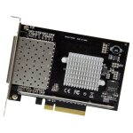 Startech. com carte r�seau pci express - sfp + pcie 4 ports - chipset intel xl710 - 10 gigabit ethernet ...