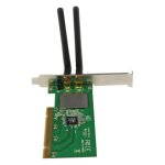 Startech. com carte r�seau pci sans fil n 300 mb / s - adaptateur pci wifi 802. 11 b / g / n avec 2 antennes ...