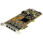 Startech. com carte r�seau pcie � 4 ports gigabit power over ethernet - nic pci express pse / poe - 1x ...