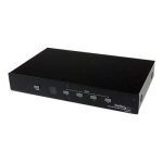 Startech. com commutateur audio / video vga 4 ports avec controle rs232 - r�partiteur vid�o / audio - ...