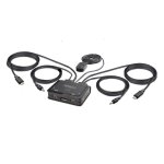 Startech. com switch kvm  cble hybride usb - c displayport 2 ports, 4k60hz - commutateur cran - clavier ...