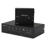 Startech extendeur vid�o hdbaset - multi - entr�es - hdmi vga displayport via cat5e ou cat6 - etendeur ...