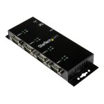 Startech. com hub adaptateur usb vers s�rie db9 rs232 4 ports  montage sur rail din industriel et mural ...
