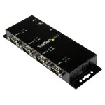 Startech. com hub adaptateur usb vers s�rie db9 rs232 4 ports ¿ montage sur rail din industriel et mural ...