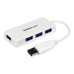 Startech. com hub usb 3. 0 � 4 ports avec c�ble int�gr� - concentrateur usb superspeed portable - mini ...
