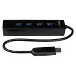 Startech hub usb 3. 0 4 ports - hub usb3 externe portable avec c�ble int�gr� - concentrateur usb 3. 0 ...