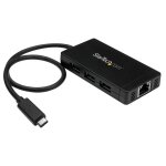 Startech. com hub usb - c � 3 ports avec gigabit ethernet - usb - c vers 3x usb - a - usb 3. 0 - adaptateur ...