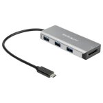 Startech. com hub usb - c 3 ports usb et lecteur de carte sd - 2x usb - a, 1x usb - c - 10 gbps - cable ...