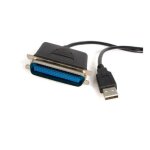 Startech icusb1284 cble adaptateur de 1. 80m usb vers 1 port parallle pour imprimante mle mle 1x ...
