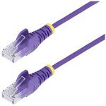 Startech. com c�ble ethernet cat6 violet fin de 25cm, sans accroc, 100w poe, utp, lszh, fil de cuivre ...