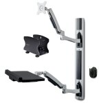 Startech. com poste de travail mural, support vesa de moniteur / ecran 32  support pour ecran / moniteur ...