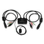Startech. com switch commutateur kvm 2 ports usb, hdmi avec audio et c�bles pour 2 pc sur 1 �cran - auto ...