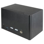 Startech. com switch kvm 2 ports quadruple ecran displayport - 4k 60hz uhd hdr - hub kvm 4k dp 1. 2 - ...