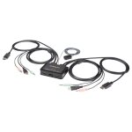 Startech. com switch kvm displayport 2 ports - 4k 60 hz - commutateur kvm usb dp 1. 2 uhd avec c�bles ...