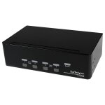 Startech. com switch kvm usb 2 ecrans dvi pour 4 ordinateurs avec audio - commutateur kvm - commutateur ...