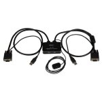 Startech. com switch kvm usb vga � 2 ports - commutateur kvm aliment� par usb avec c�bles et commutateur ...