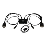 Startech. com switch kvm usb vga � 2 ports - commutateur �cran clavier souris aliment� par usb avec c�bles ...