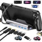 Station d'accueil 3 moniteurs 8 en 1 hub usb avec hdmi 2. 0 4k @ 60 hzvga, dp1. 2 2 ports usb 3. 0, 1000 ...