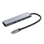 Station d'accueil 4k / 30hz, usb type - c vers 5 ports, lecteur de cartes, pour ordinateur portable, ...
