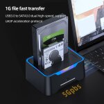 Station d'accueil pour botiers de disque dur usb 3. 0 vers sata, station d'accueil pour disque dur 2x16 ...