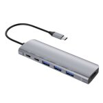 Station d'accueil de type c 6 - en - 1, hub hdmi, port 2 - c, usb 3. 0, pour t�l�phones mobiles pro / ...