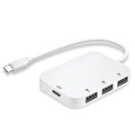 Station d'accueil de type c hub 4 en 1 multifonctionnel, sparateur usb 3. 0, hub pour macbook pour huawei ...