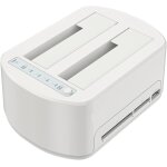 Stations d'accueil pour disque dur avec 1 ports hub pour sata de 2, 5 / 3, 5  ssd / hdd , fonction clonage ...