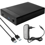 Station d'accueil pour disque dur sata hdd / ssd 2, 5 / 3, 5 , usb3. 0 usb type - a, prise en charge ...