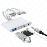 Station d'accueil hub usb tout - en - 1, lecteur de carte sd tf, sparateur de cble usb - a, adaptateur ...