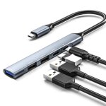 Station d'accueil hub usb type c 5 en 1 pour ordinateur portable, adaptateur hub usb2. 0 usb3. 0 pd