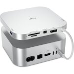 Station d'accueil pour mac mini m4 / m4 pro 2024, hub usb c avec port dp 4k@60hz & minidp, 5gbps port ...