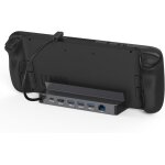 Station d'accueil pour steam deck, 6 - en - 1 usb - c hub avec hdmi 2. 0 4k@60hz, gigabit ethernet, 3 ...
