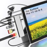 Station d'accueil surface pro 9, adaptateur surface pro 9 avec hdmi 4k, usb - c thunderbolt 4 (vid�o ...