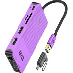 Station d'accueil usb usb c hub usb 3. 0 vers double hdmi vga adaptateur triple affichage usb c pour ...