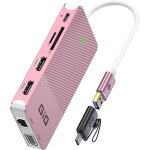 Station d'accueil usb usb c hub adaptateur usb 3. 0 vers double hdmi vga, station d'accueil usb c pour ...