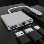 Station d'extension 3 en 1 adaptateur compatible hdmi 4k pour commutateur 1080p, convertisseur vido ...
