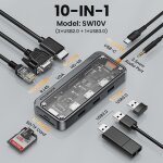 Station s6 airies usb c, 4k, 5 go, type c vers hdmi, port ethernet compatible rj45, pd 100w, adaptateur ... Station s6 airies usb c, 4k, 5 go, type c vers hdmi, port ethernet compatible rj45, pd 100w, adaptateur ...