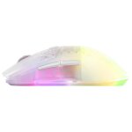 Steelseries aerox 3 wireless ghost souris gaming droitier rf sans fil + bluetooth optique 18000 dpi