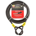 Sterling locks 129 c câble de sécurité à double boucle, noir, 12 x 9000 mm Sterling locks 129 c câble de sécurité à double boucle, noir, 12 x 9000 mm