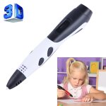 Stylo 3d abs / pla gen 6th pour enfants avec ecran lcd: dessin graffiti vitesse r�glable blanc yonis