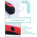 Stylo 3d abs / pla gen 6th pour enfants avec ecran lcd: dessin graffiti vitesse rglable bleu yonis