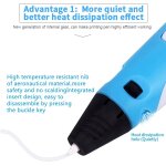 Stylo 3d portable avec usb - crez vos designs en trois dimensions facilement jaune yonis