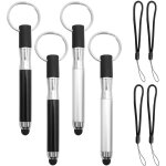 Stylo a balle a ecran tactile en 4 pièces et lanière noire en 4 pièces, stylo a bille portable, mini ... Stylo a balle a ecran tactile en 4 pièces et lanière noire en 4 pièces, stylo a bille portable, mini ...