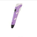 Stylo d'impression 3d 3 filaments pla mod�les livre de dessin de 42 mod�les � violet