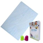 Mod�le de stylo d'impression 3d polyvalent, tapis en silicone souple, mod�les de dessin 3d, planche de ...