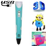 Stylo imprimante 3d portatif usb bleu pour artistes et cr�atifs bleu yonis