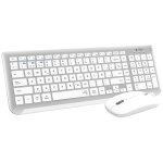 Subblim subkbc - dcep10 clavier souris incluse universel rf sans fil + bluetooth qwerty espagnole argent, ...