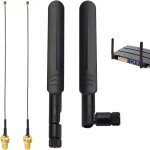 Subzonal - 2 pices antenne wifi rp sma double bande 2. 4ghz 5ghz 5. 8ghz, kit antenne wifi 8dbi omnidirection ...