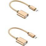 Subzonal - lot de 2 rallonges de c�ble otg vers usb pour smartphones adaptateur otg compatible avec t�l�phones ...