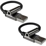Subzonal - 2pcs adaptateur usb vers jack 3, 5 mm, carte son externe usb a vers aux st�r�o, c�ble jack ...